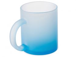 Стеклянная матовая кружка "Омбре" с градиентом для сублимации, синий
