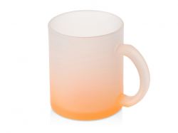 Стеклянная матовая кружка "Омбре" с градиентом для сублимации, оранжевый
