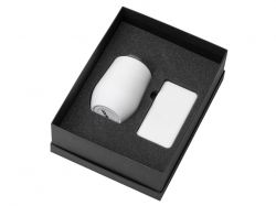 Подарочный набор с термокружкой и повербанком С2, 10000 mAh, белый