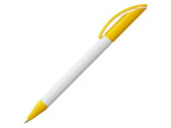 Ручка шариковая Prodir DS3 TPP Special, белая с желтым
