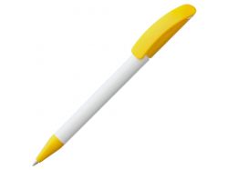 Ручка шариковая Prodir DS3 TPP Special, белая с желтым