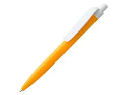 Ручка шариковая Prodir QS01 PMP-P, оранжевая с белым