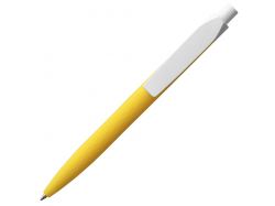 Ручка шариковая Prodir QS01 PMP-P, желтая с белым