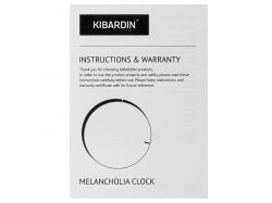 Часы настенные Melancholia Clock, черные