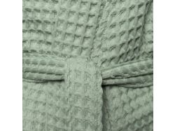 Халат вафельный женский Boho Kimono, зеленая мята