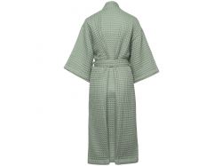 Халат вафельный женский Boho Kimono, зеленая мята