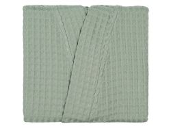 Халат вафельный женский Boho Kimono, зеленая мята