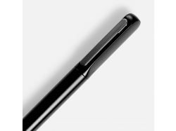 Ручка шариковая Lucenti с подсветкой логотипа, черная