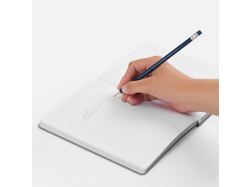 Карандаш простой Hand Friend с ластиком, темно-синий