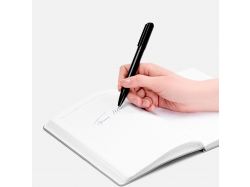 Ручка шариковая Lucenti с подсветкой логотипа, в футляре, черная