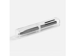 Ручка шариковая Lucenti с подсветкой логотипа, в футляре, черная