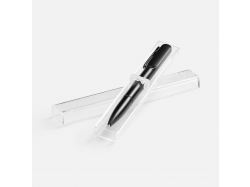 Ручка шариковая Lucenti с подсветкой логотипа, в футляре, черная