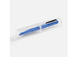 Ручка шариковая Lucenti с подсветкой логотипа, в футляре, синяя