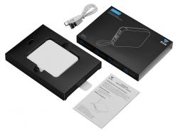 Внешний аккумулятор со встроенным кабелем USB-C «Дэнси», 5000 мАч, белый