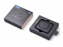 Магнитный беспроводной внешний аккумулятор c подсветкой лого «Энчант», 10000 мАч, черный