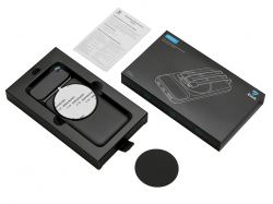 Магнитный беспроводной внешний аккумулятор со встроенными кабелями «Мэни»,быстаря зарядка, 10000 мАч, черный