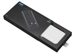 Внешний аккумулятор со встроенными кабелями «Фрэйм», 10000мач, белый