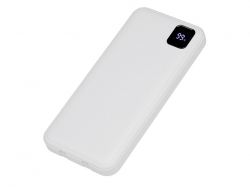 Внешний аккумулятор со встроенными кабелями «Фрэйм», 10000мач, белый