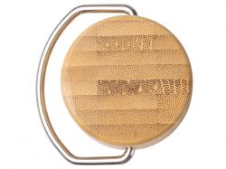 Термобутылка «Нобук» из переработанной нержавеющей стали, с бамбуковой крышкой, темно-зеленый