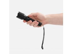 Фонарь аккумуляторный с фокусировкой луча FarSee, черный