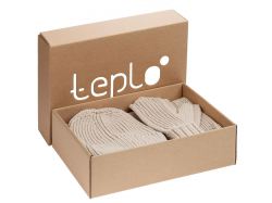 Набор Nordkyn Full Set с шарфом, бежевый