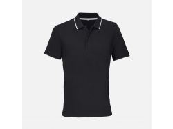 Рубашка поло унисекс Palermo, черная с белым