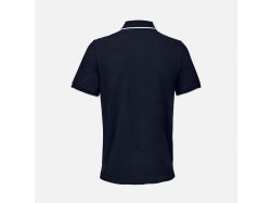 Рубашка поло унисекс Palermo, темно-синяя с белым