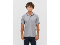 Рубашка поло унисекс Palermo, ярко-синяя с белым