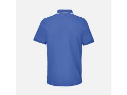 Рубашка поло унисекс Palermo, ярко-синяя с белым