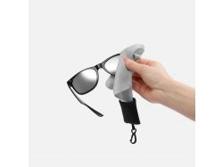 Очищающая салфетка Specta, серая с черным