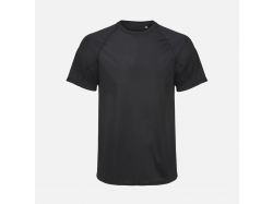 Футболка спортивная унисекс Vortex, черная