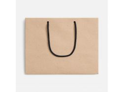 Пакет бумажный Stor, неокрашенный с черными ручками