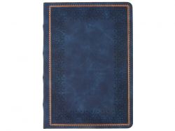 Ежедневник недатированный А5 "Royal", синий с бронзовым срезом