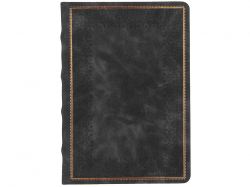 Ежедневник недатированный А5 "Royal", черный с бронзовым срезом