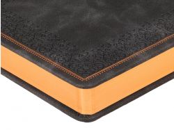 Ежедневник недатированный А5 "Royal", черный с бронзовым срезом