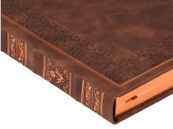 Ежедневник недатированный А5 "Royal", коричневый с бронзовым срезом