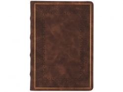 Ежедневник недатированный А5 "Royal", коричневый с бронзовым срезом