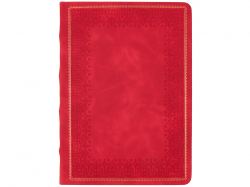 Ежедневник недатированный А5 "Royal", красный с бронзовым срезом