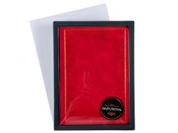 Ежедневник недатированный А5 "Royal", красный с бронзовым срезом