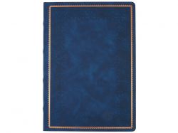 Ежедневник недатированный А4 "Royal", синий с бронзовым срезом