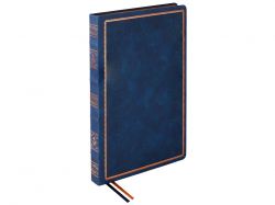 Ежедневник недатированный А4 "Royal", синий с бронзовым срезом
