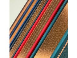 Ежедневник недатированный А4 "Royal", синий с бронзовым срезом