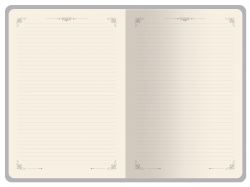 Ежедневник недатированный А4 "Royal", черный с бронзовым срезом