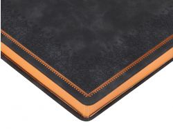 Ежедневник недатированный А4 "Royal", черный с бронзовым срезом