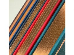 Ежедневник недатированный А4 "Royal", черный с бронзовым срезом