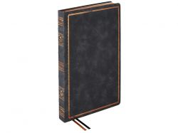 Ежедневник недатированный А4 "Royal", черный с бронзовым срезом