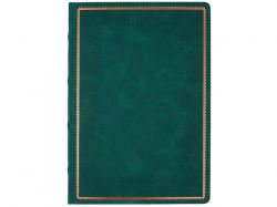 Ежедневник недатированный А4 "Royal", зеленый с бронзовым срезом