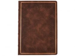 Ежедневник недатированный А4 "Royal", коричневый с бронзовым срезом