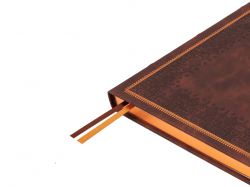 Ежедневник недатированный А4 "Royal", коричневый с бронзовым срезом