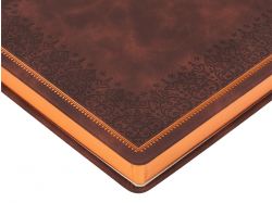 Ежедневник недатированный А4 "Royal", коричневый с бронзовым срезом